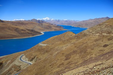 yamdroktso gölden kamba la taramalı. Tibet. 1532