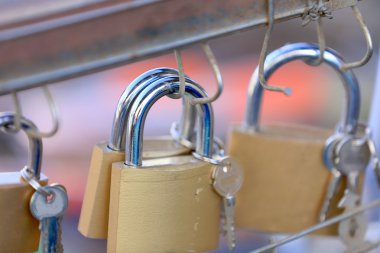 Onların tuşları ile asma kilitler. Shigatse-Tibet. 1669