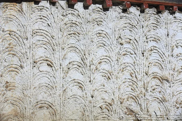 Arcs on white wall-Tashilhunpo monastery. Shigatse-Tibet. 1691 — Stock Photo, Image