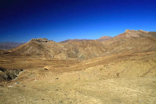 Landscape around Yulung La-mountain pass. Lhatse county-Tibet. 1792 — Stock Photo, Image