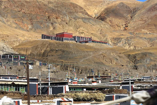 Nunnery-grounds of the North Seat of Sakya monastery-Tibet. 1813 — Stock Photo, Image