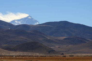 Mount Chomolumgma-Kutsal Anne-Qomolangma-Everest. Tibet. 1937