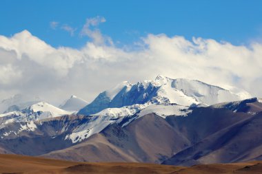 Lapche Kang massif-L.K.Ii ve ben bulutların arkasında. Tibet. 1962