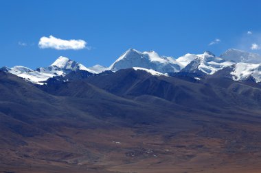Labuche veya Lapche sayfa bölümü-Himalayalar. Tingri-Tibet. 1948
