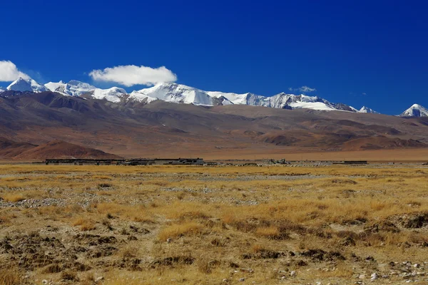 Lapche or Labuche Himal section-high Himalayas. Tingri-Tibet. 1930 — Stock Photo, Image