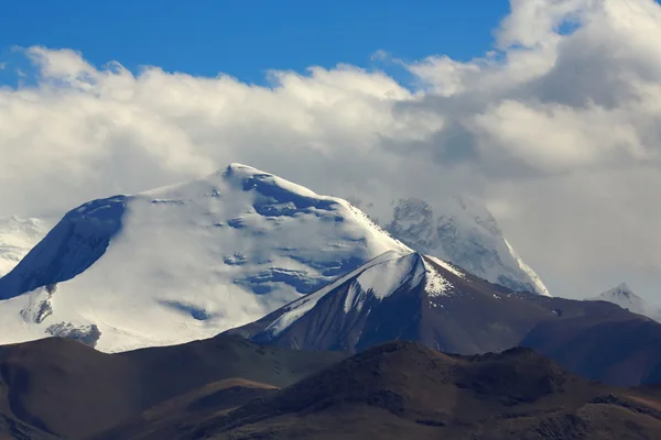 Monte Gyao Kang a 6720 ms. Lapche Himal-Himalaya-Tíbet. 1972 — Foto de Stock