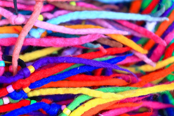 Typical nepalese felt laces. Kathmandu-Nepal. 2025 — Stock Photo, Image