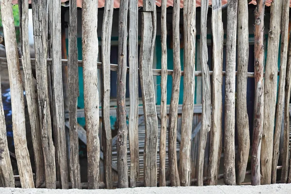 Palisade made of wooden slats. Kombolcha-Ethiopia. 0070 — Stock Photo, Image