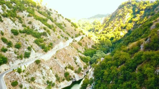 Veduta aerea del Lago di San Domenicos in Abruzzo — Video Stock
