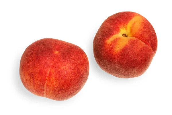 Peaches on white background — Stock Photo, Image
