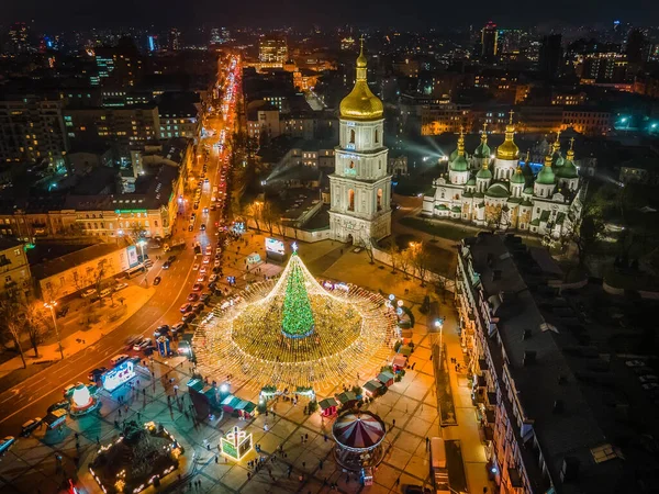 Saint Sophia Cathedral Kiev Christmas Tree — Stock Photo, Image