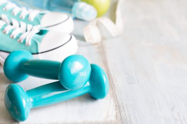 Fitness ve sağlıklı yaşam diyet arka plan
