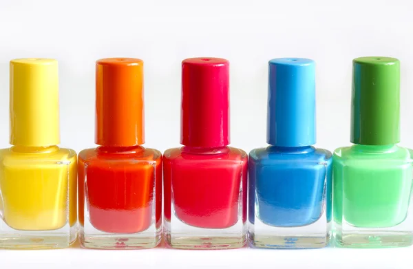 Esmalte de uñas colorido primer plano abstracto — Foto de Stock