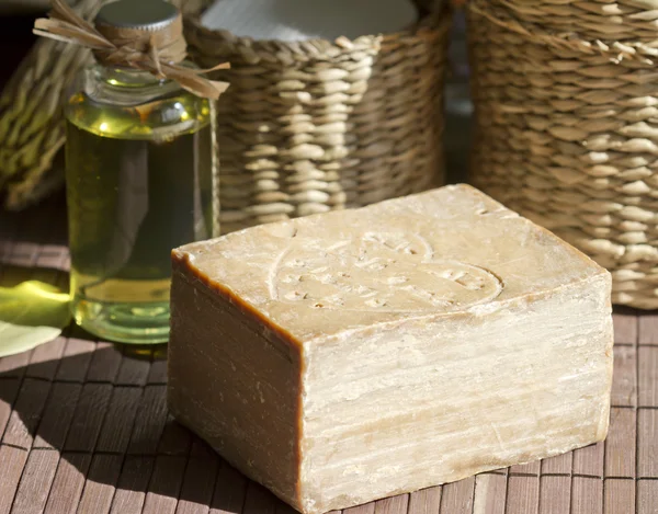 Aleppo natural soap closeup — Stock Photo, Image