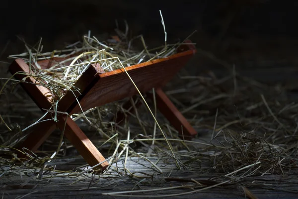 Jesličky v stabilní abstraktní symbol Vánoc — Stock fotografie