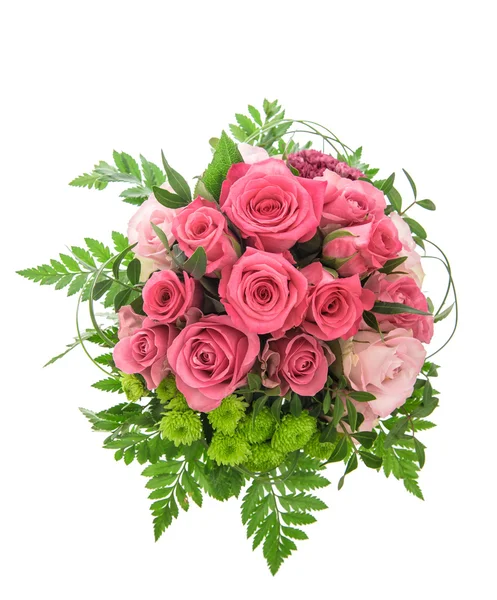 Weiche rosa Rosen Strauß — Stockfoto