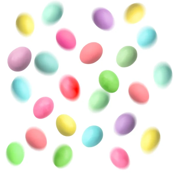 Flying easter eggs — Stock Photo, Image