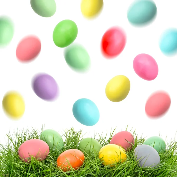 Uova di Pasqua variopinte — Foto Stock