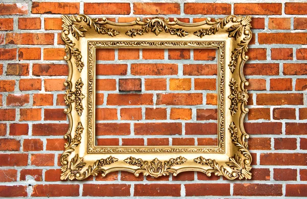 Baroque golden picture frame — Stock Photo, Image