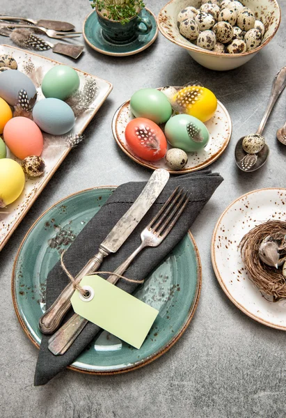 Festive table place setting decoration — Stock Photo, Image