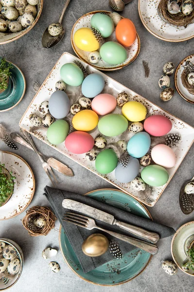 Festive table place setting decoration — Stock Photo, Image