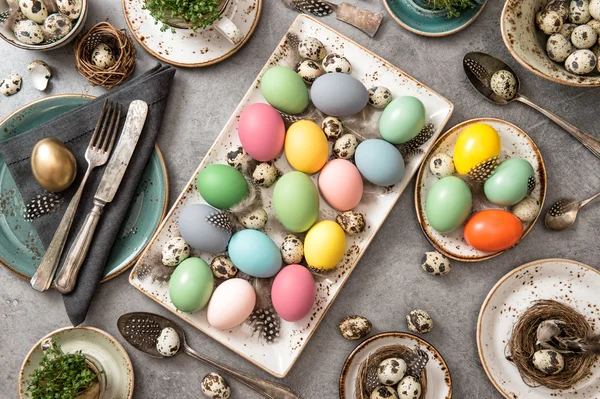 Posto tavola di Pasqua — Foto Stock