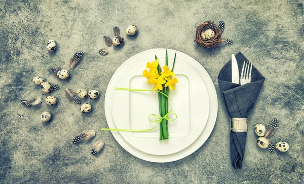 Easter table setting — Stock Photo, Image