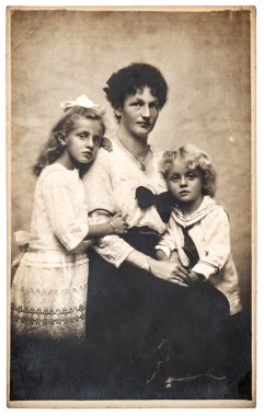 Çocuk aile portre anne 