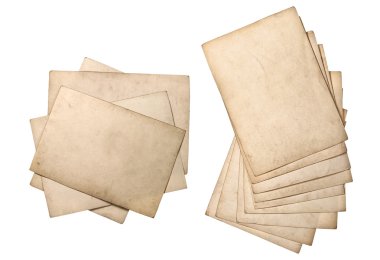 Eski kağıt sayfalarının kullanılacağını. 