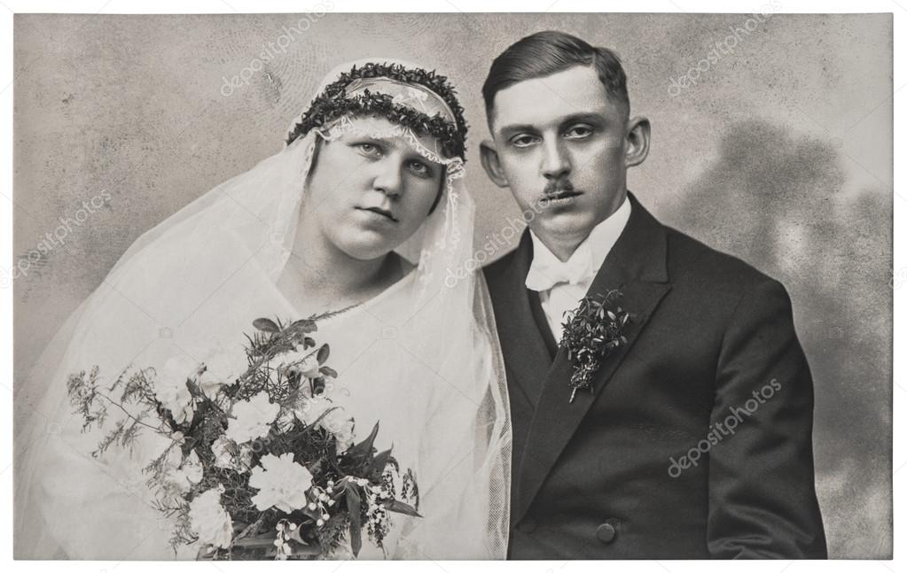 Vintage wedding photo