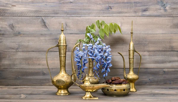 Gyllene orientaliska dekorationer. — Stockfoto