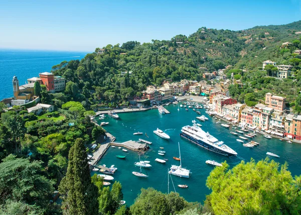 Portofino dorp Ligurië Italië Middellandse Zee — Stockfoto