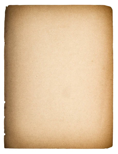 Oude Papieren Laken Grungy Karton Textuur Met Vignet — Stockfoto