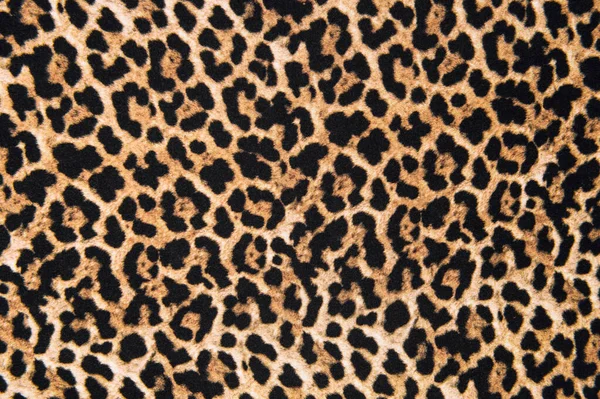 Animal Print Textile Texture Leopard Fur Design Backgroun — Stock Photo, Image