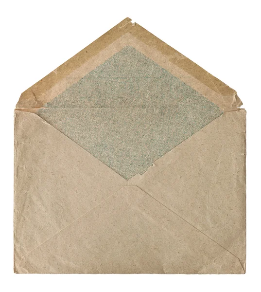 Envelope de correio post estilo retro isolado em branco — Fotografia de Stock