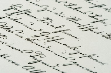 Vintage el yazısı. antika el yazması. yaşlı kağıt