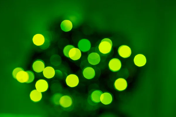 Defocused bokeh from christmas decoration lights — Stock Photo, Image