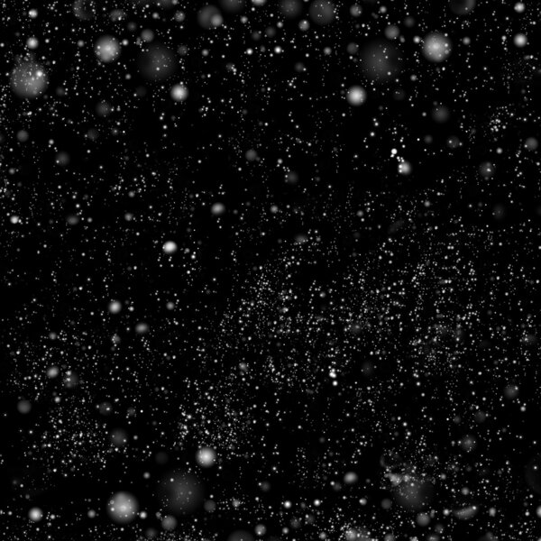 dark background with falling snow effect. abstract black white b