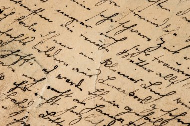 Vintage el yazısı. Grunge kağıt arka plan