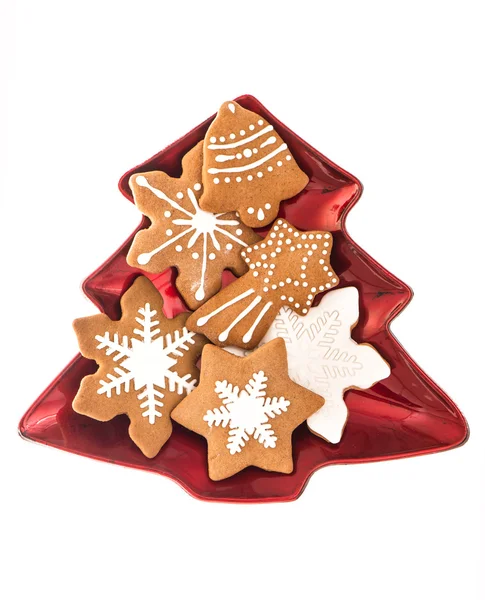 Traditional christmas sweet food gingerbread cookies — Stock Photo, Image