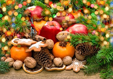 Ceviz ile mandalina meyve