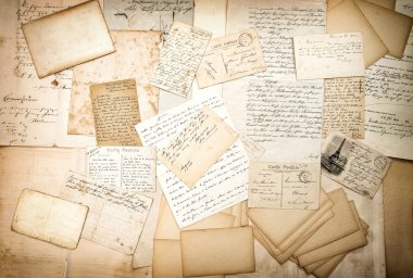 İşaretlemeler ve vintage kartpostallar