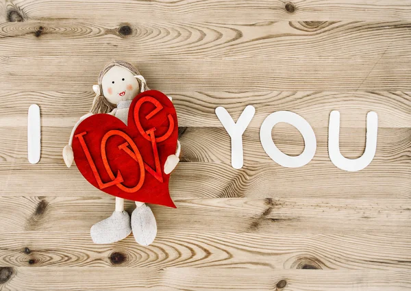 Valentines Day decoration. I Love You — Stock Photo, Image