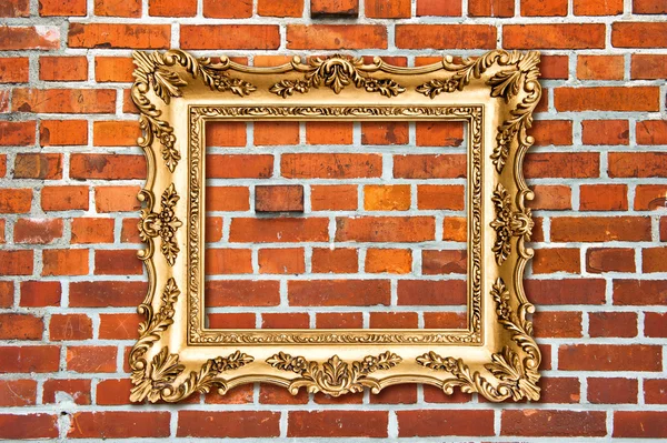 Marco barroco dorado — Foto de Stock