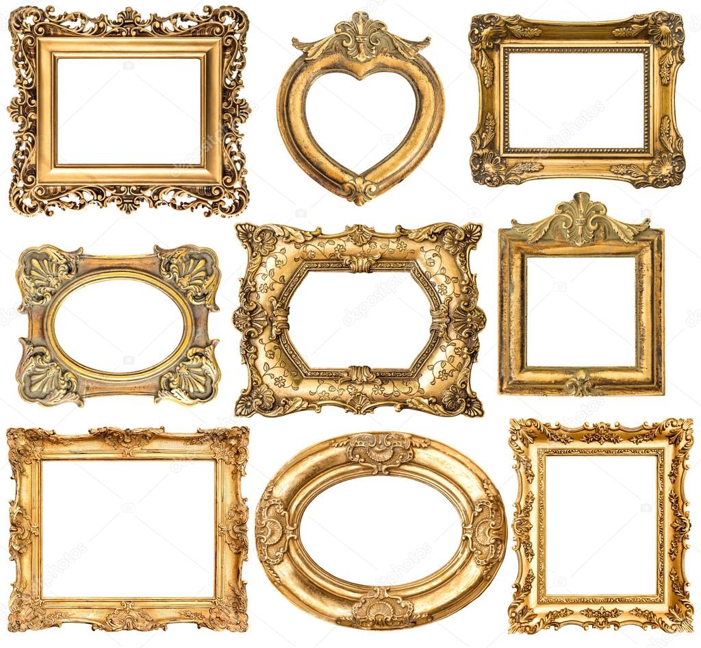 Set of golden frames