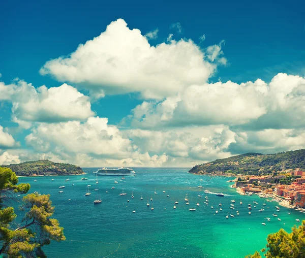 Villefranche, Provenza, Costa Azul, Mar Mediterráneo — Foto de Stock