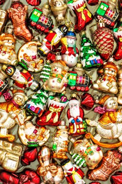 Noel ağacı süsleme baubles, oyuncak ve renkli süsler