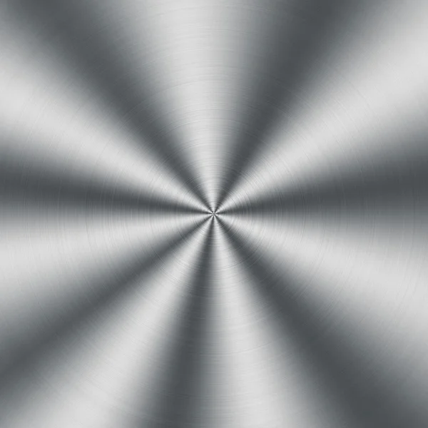 Circular metallic texture. Silver steel shiny background — Stock Photo, Image