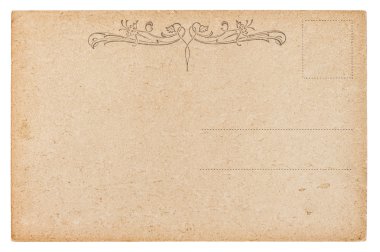Boş kartpostal. Vintage retro tarzı kağıt arka plan