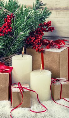 Mumlarla Noel süslemesi